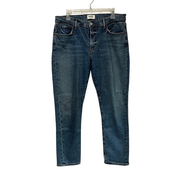 AGOLDE Jeans Toni Mid-Rise Casual Straight Size 32 Blue A133G-3002 - Picture 1 of 11